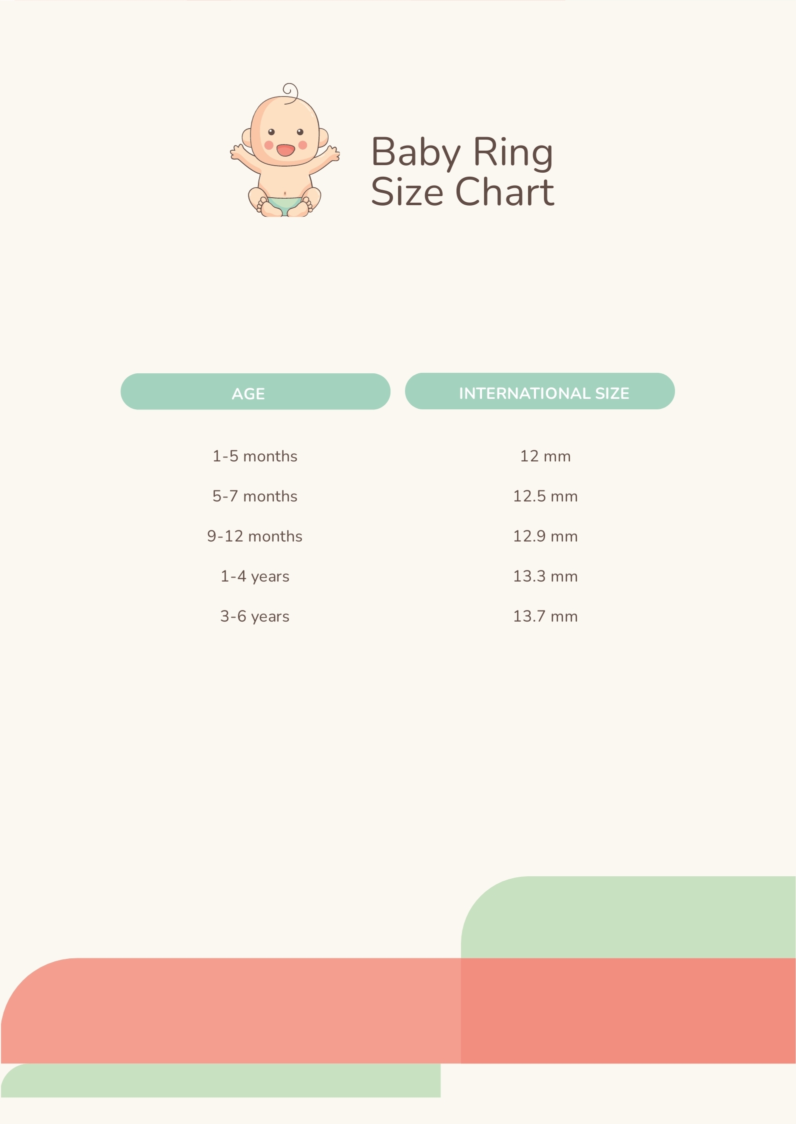 Printable Ring Size Chart Child