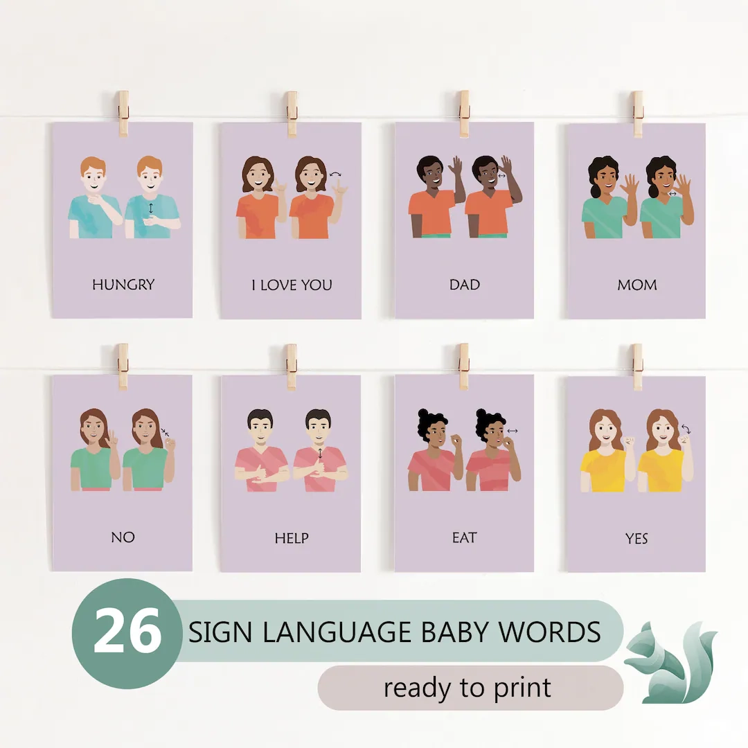 Sign Language Words For Babies Printables Sign Language Words For Babies Printables