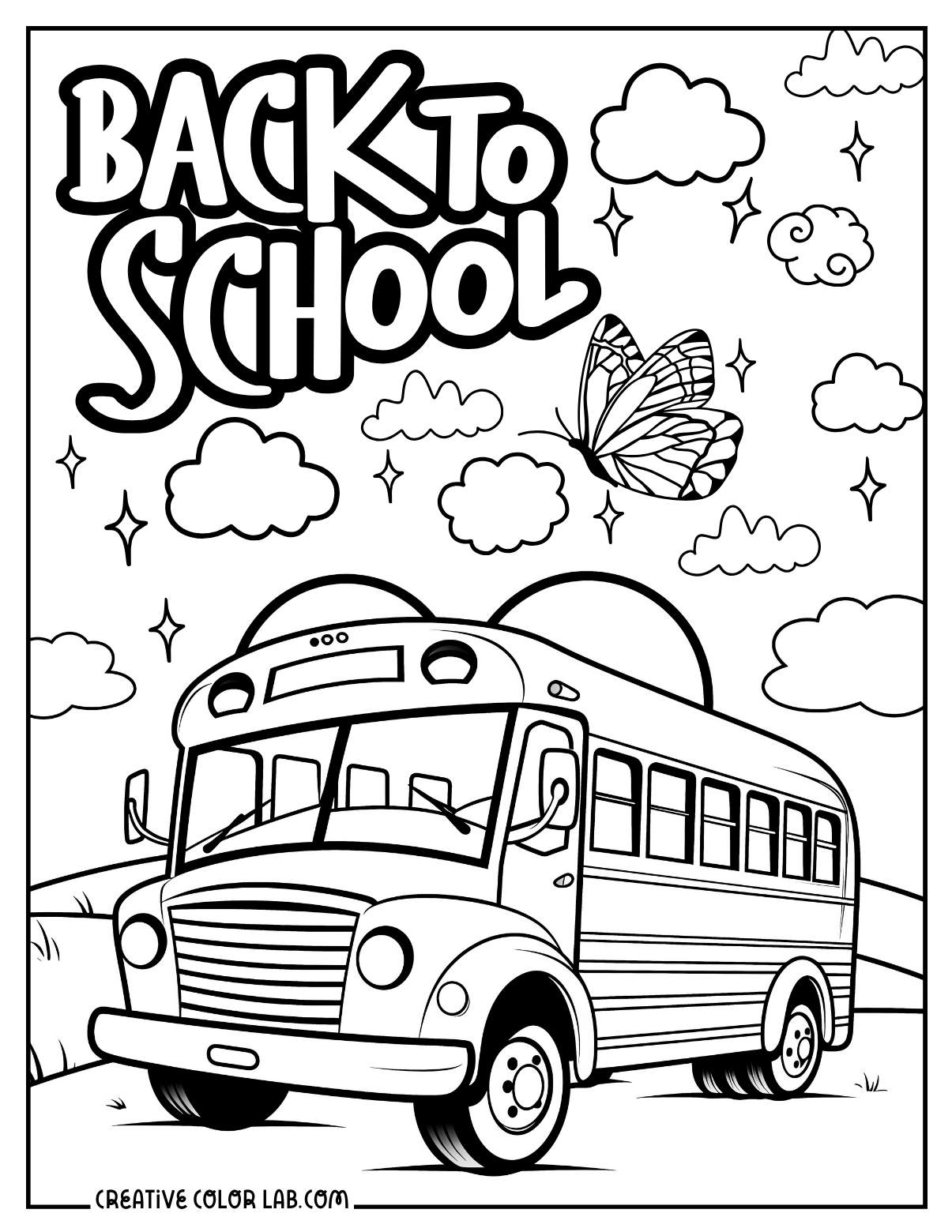 Back To School Coloring Pages Free Printable PDFs Back To School Coloring Pages Free Printable PDFs