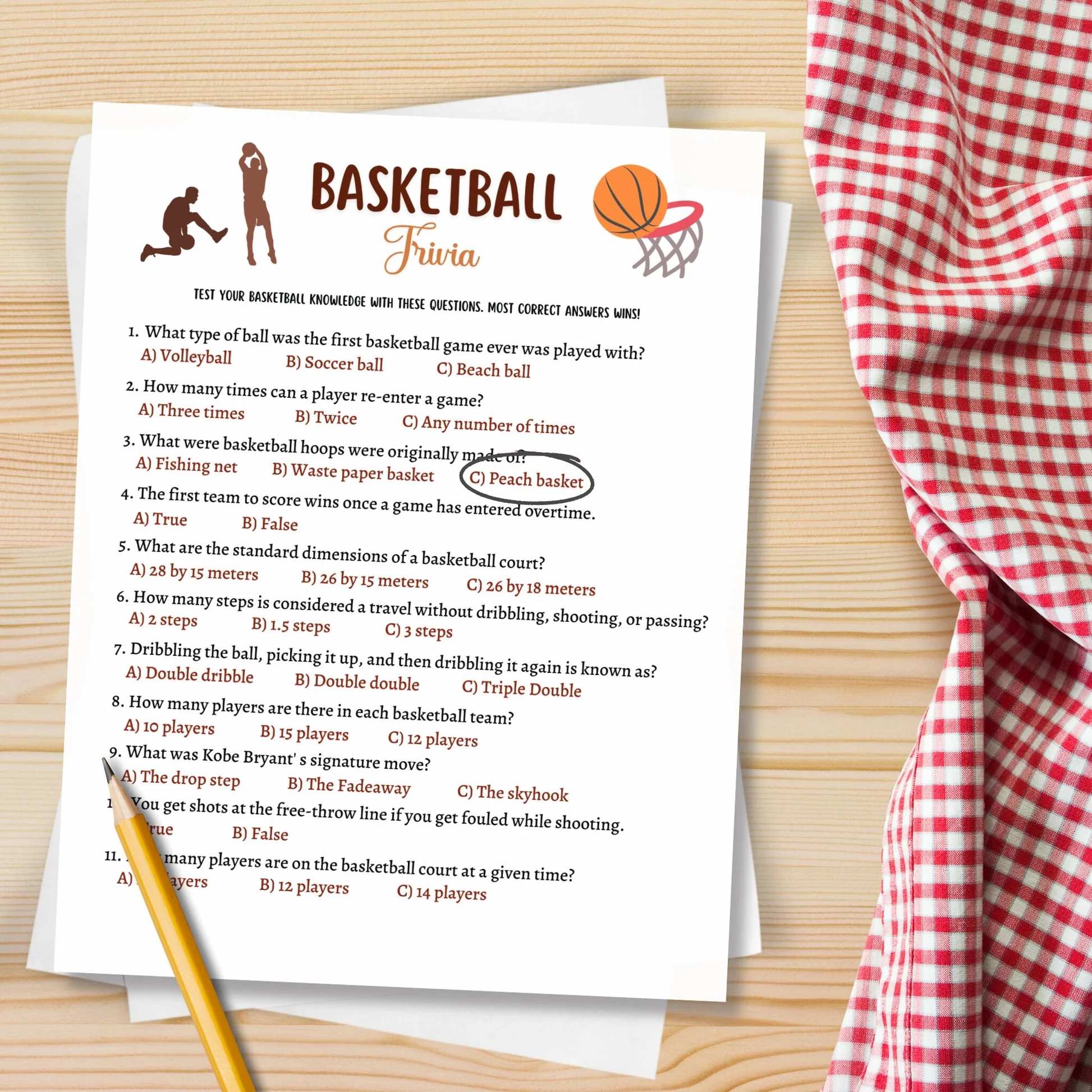Basketball Trivia For Teens Printable Basketball Trivia For Teens Printable