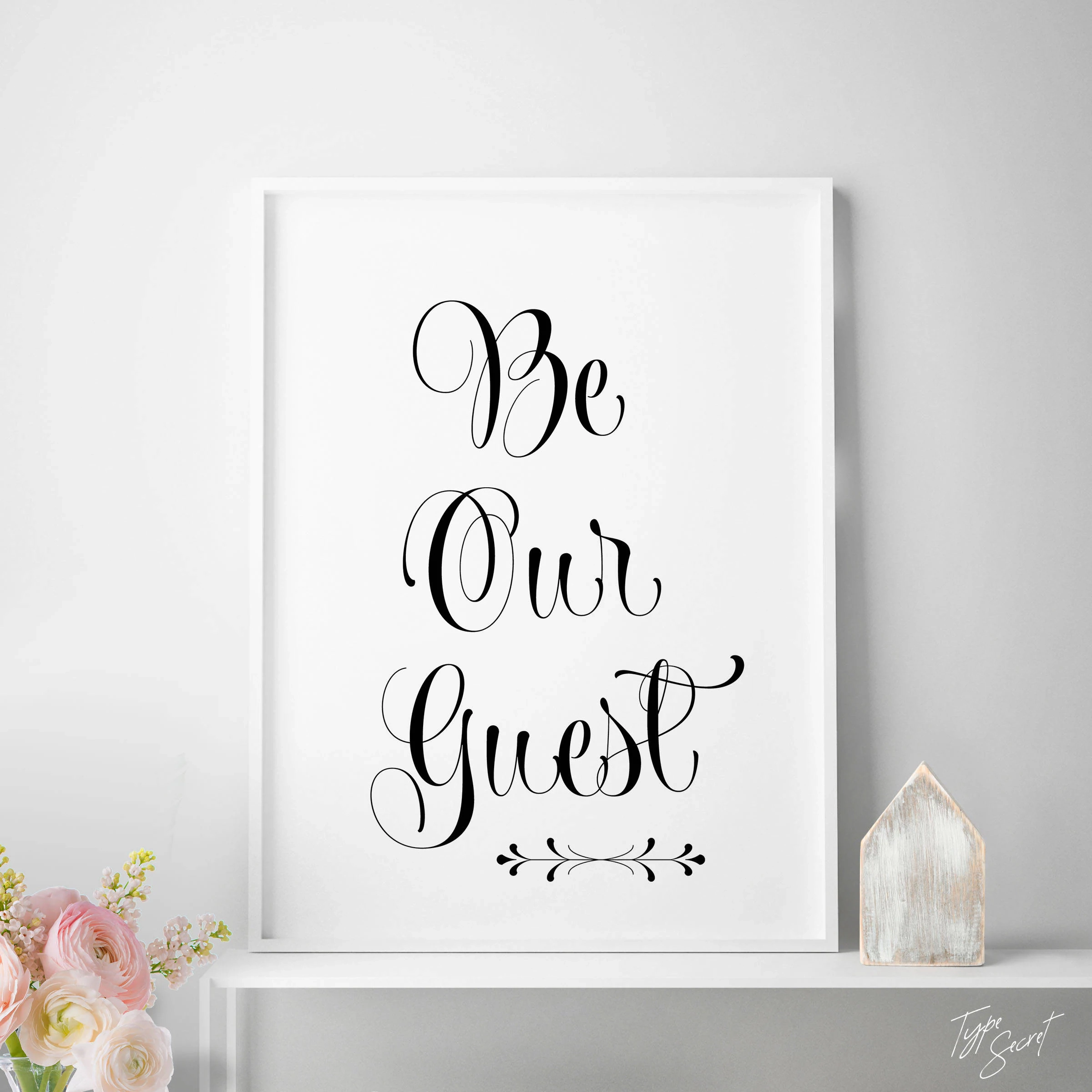 Be Our Guest Printable Quote Home Decor Guest Room Welcome Sign Wall Decor Guest House Gift Welcoming Gift New Home Gift For Hostess Gift Etsy