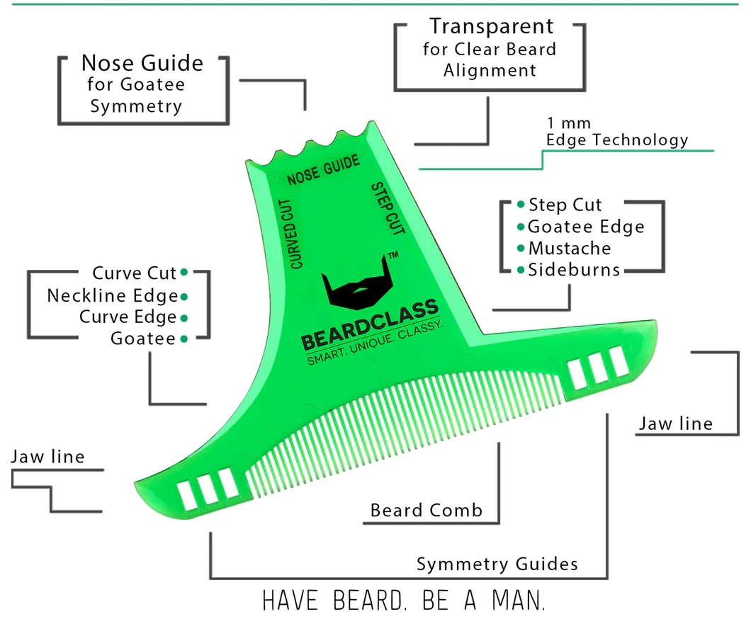 Printable Beard Trim Guide Tool