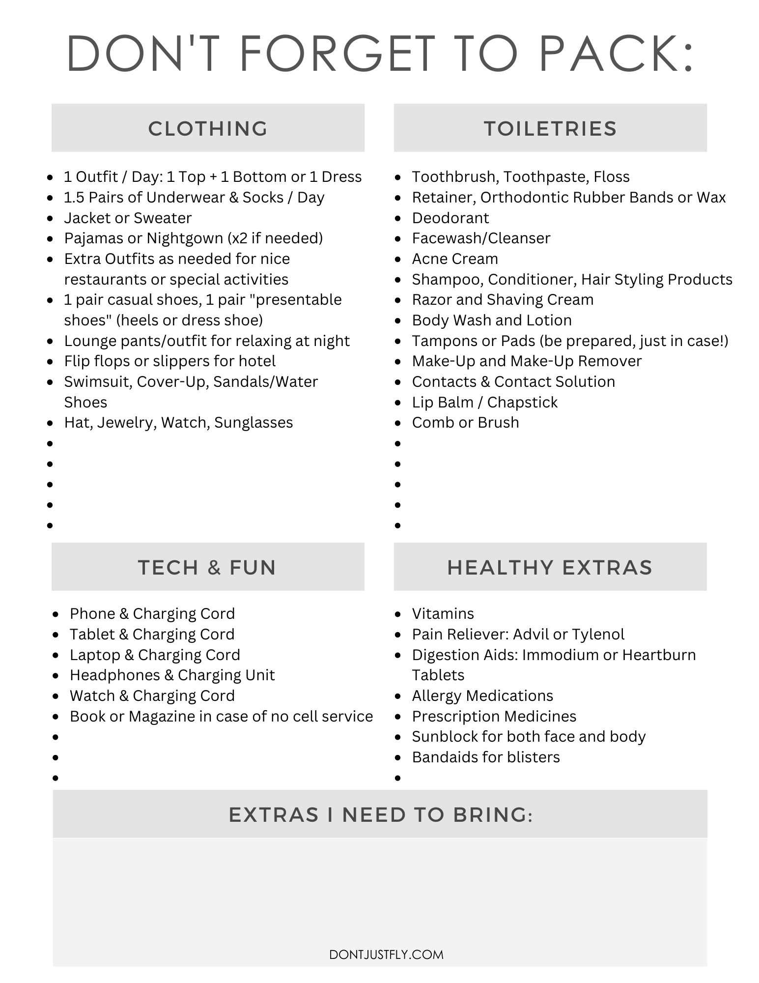 Best Packing List For Teens Mom Approved Don t Just Fly