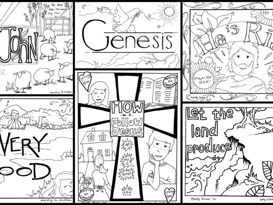 Bible Coloring Pages For Kids Download Now Free Christian PDF Printables