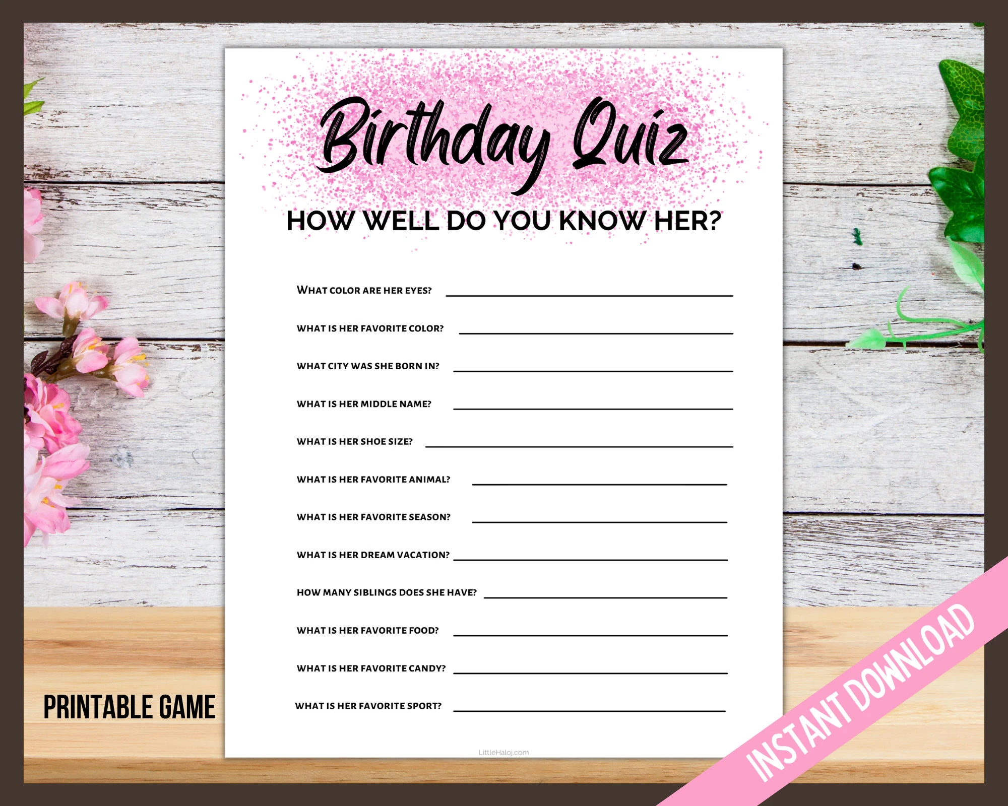 Birthday Girl Quiz Printable Party Game For Her Birthday Girl Printable Game Birthday Party Games For Tweens And Teens Etsy Birthday Girl Quiz Printable Party Game For Her Birthday Girl Printable Game Birthday Party Games For Tweens And Teens Etsy