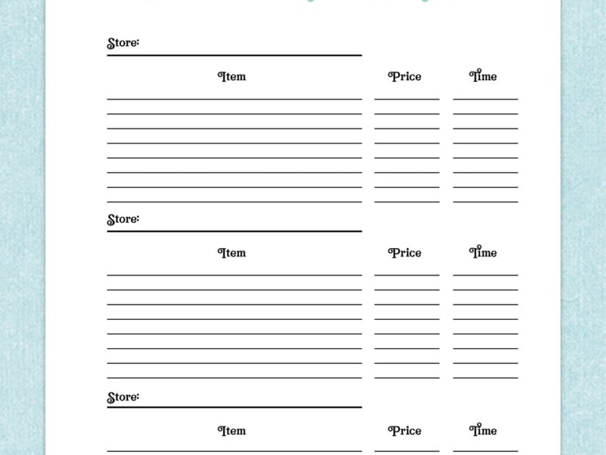 Black Friday Shopping List