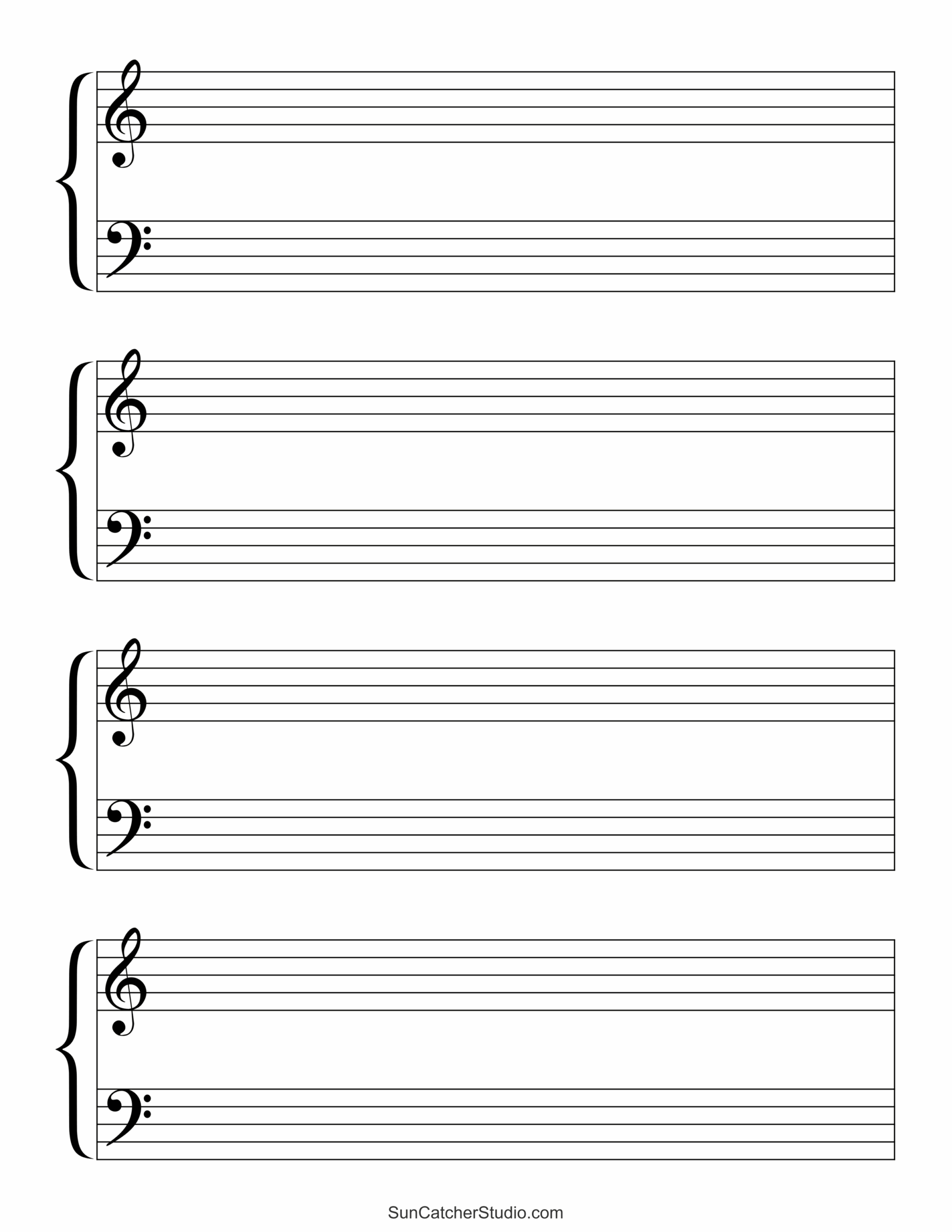 Composition Sheet Blank Printable