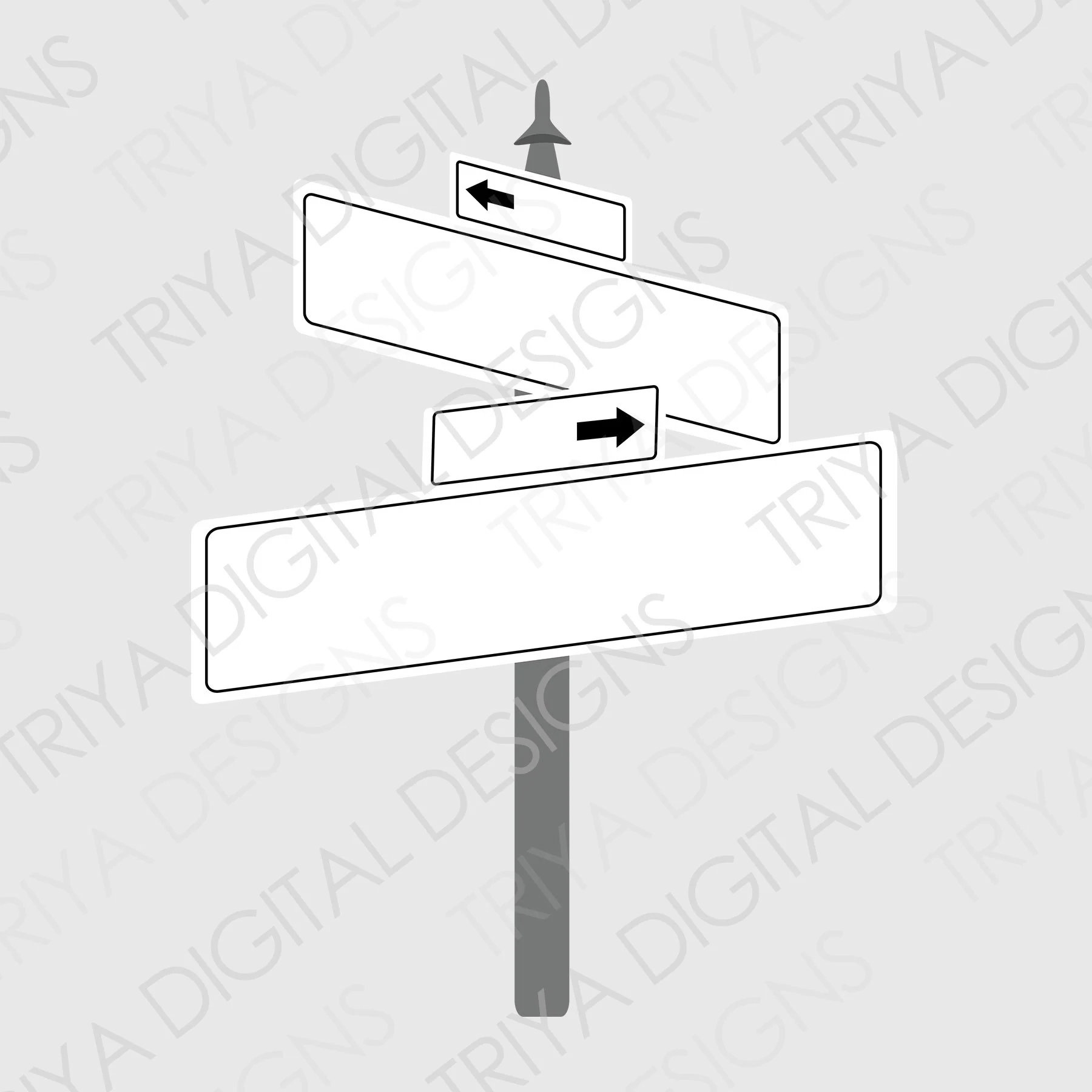 Blank Street Signs SVG Cut Files Black And White Street Signs PNG Print File Traffic Custom Street Name Sign Clipart Digital DOWNLOAD Etsy Denmark