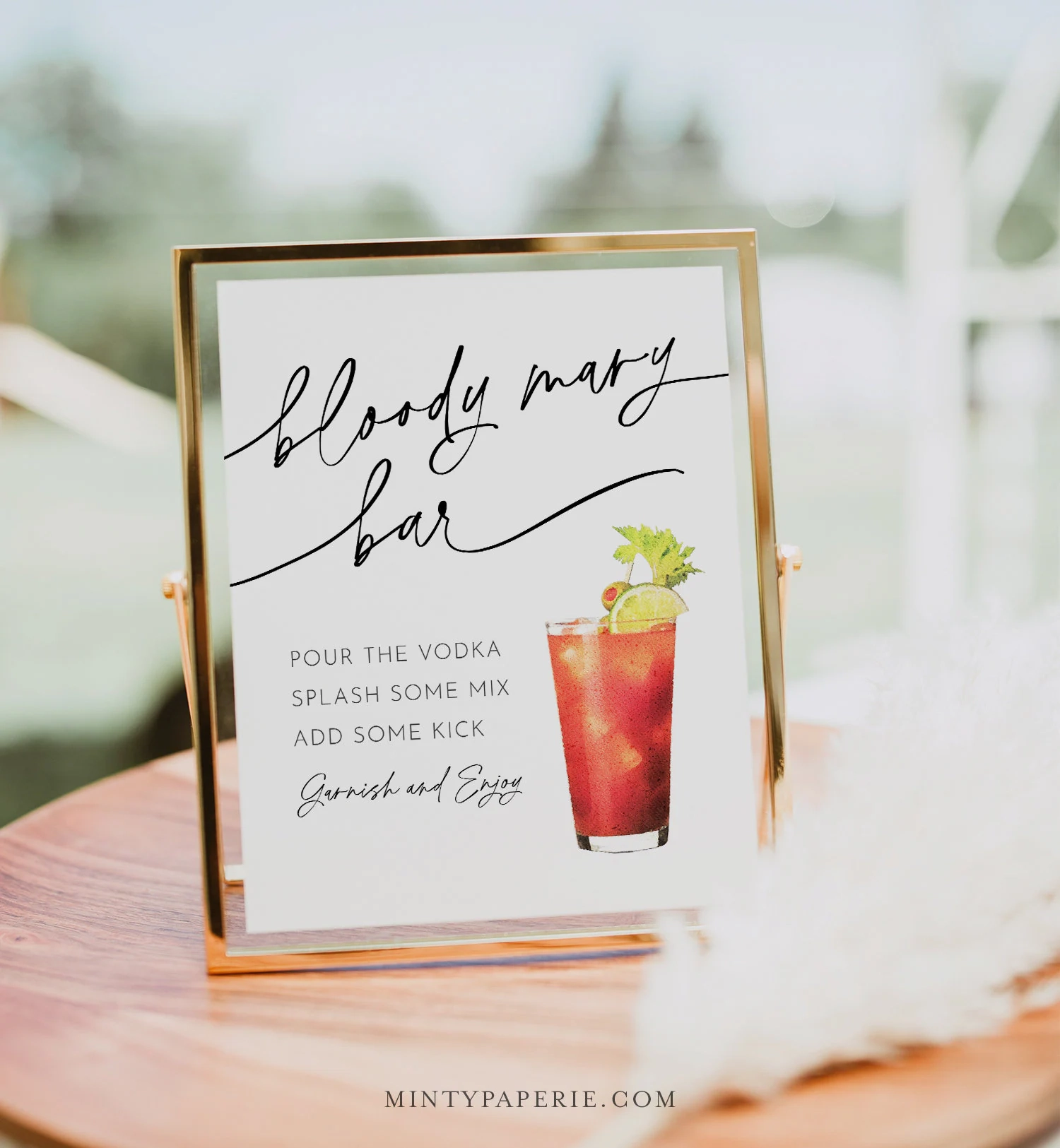 Bloody Mary Bar Printable Sign