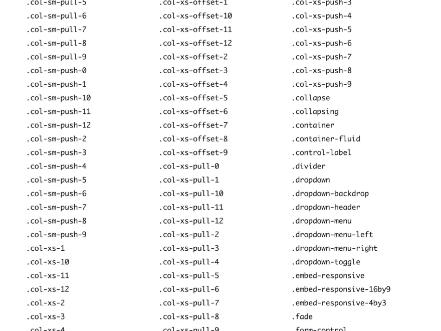 Bootstrap 3 Cheat Sheet PDF Reference PDF