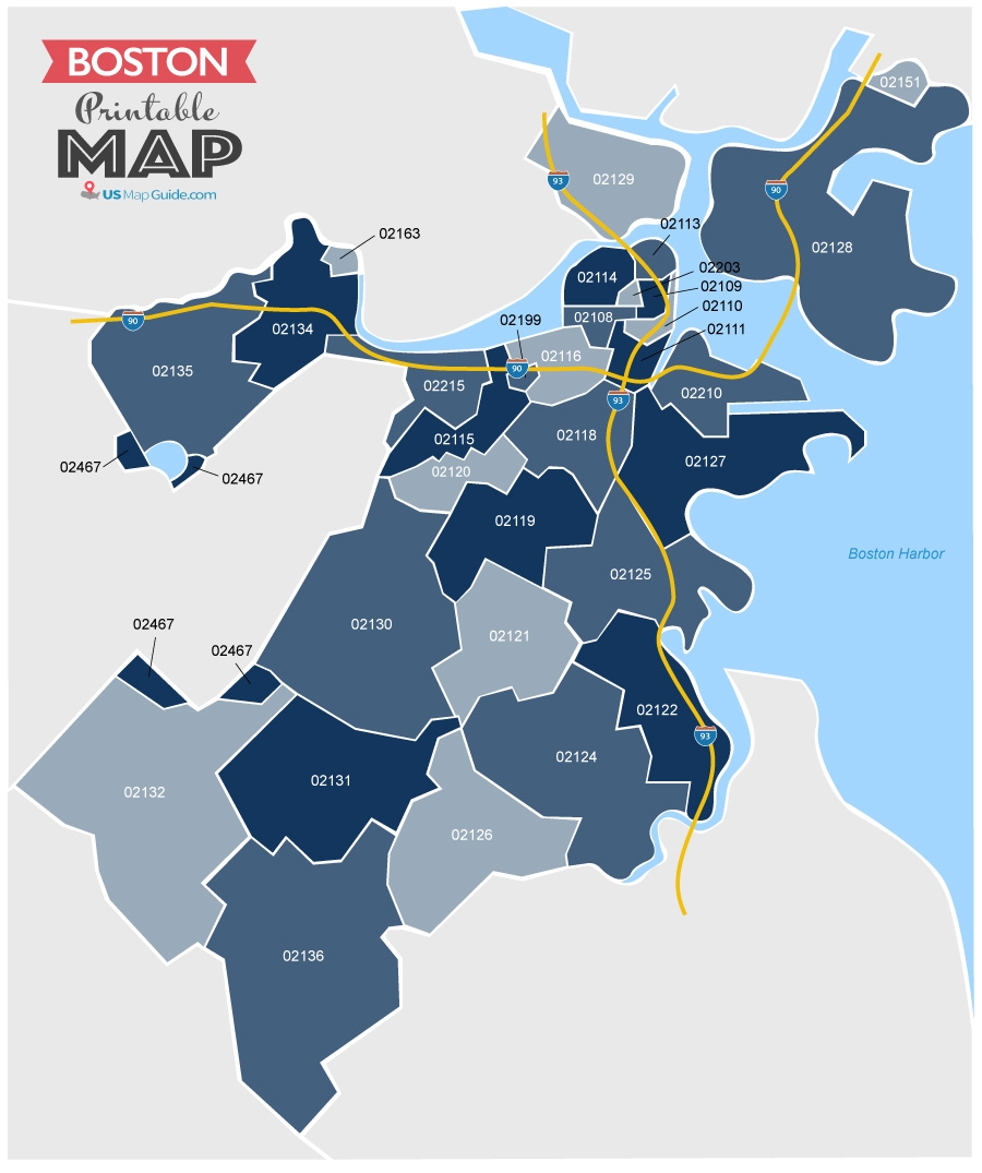 Boston MA Zip Code Map 16 Zip Codes US Map Guide Boston MA Zip Code Map 16 Zip Codes US Map Guide