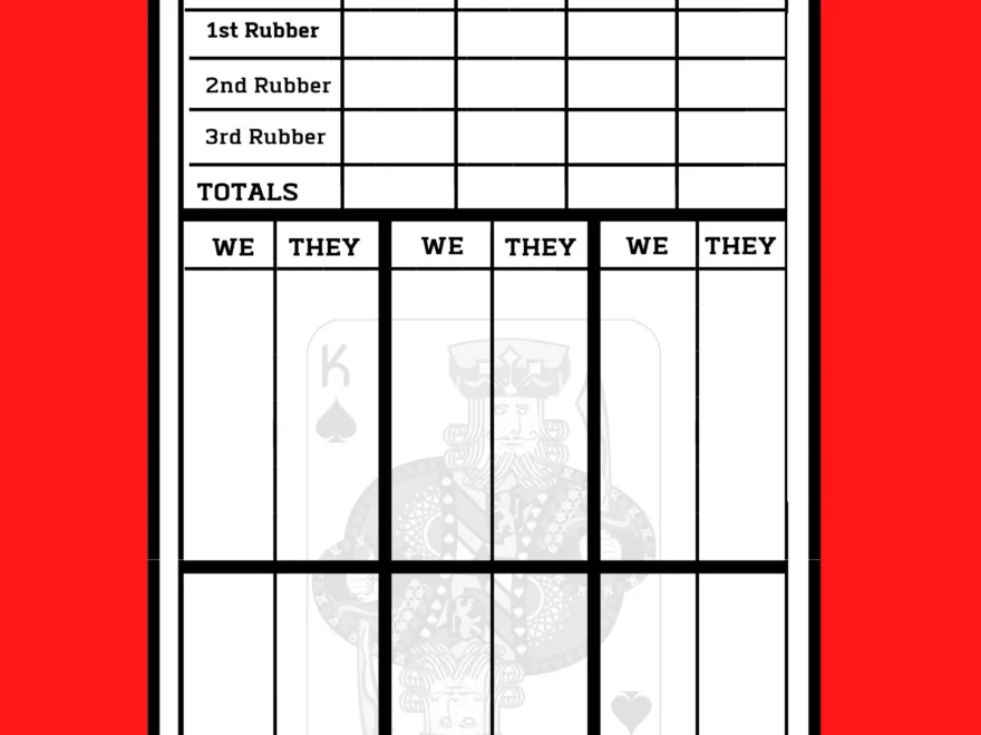 Bridge Game Score Sheets Printable Bridge Score Pad Bridge Score Card Bridge Tally Score Sheet Digital Bridge Tally Cards Large Print Etsy