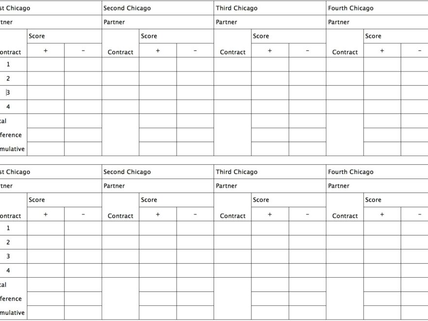 Bridge Score Cards Byte Insight
