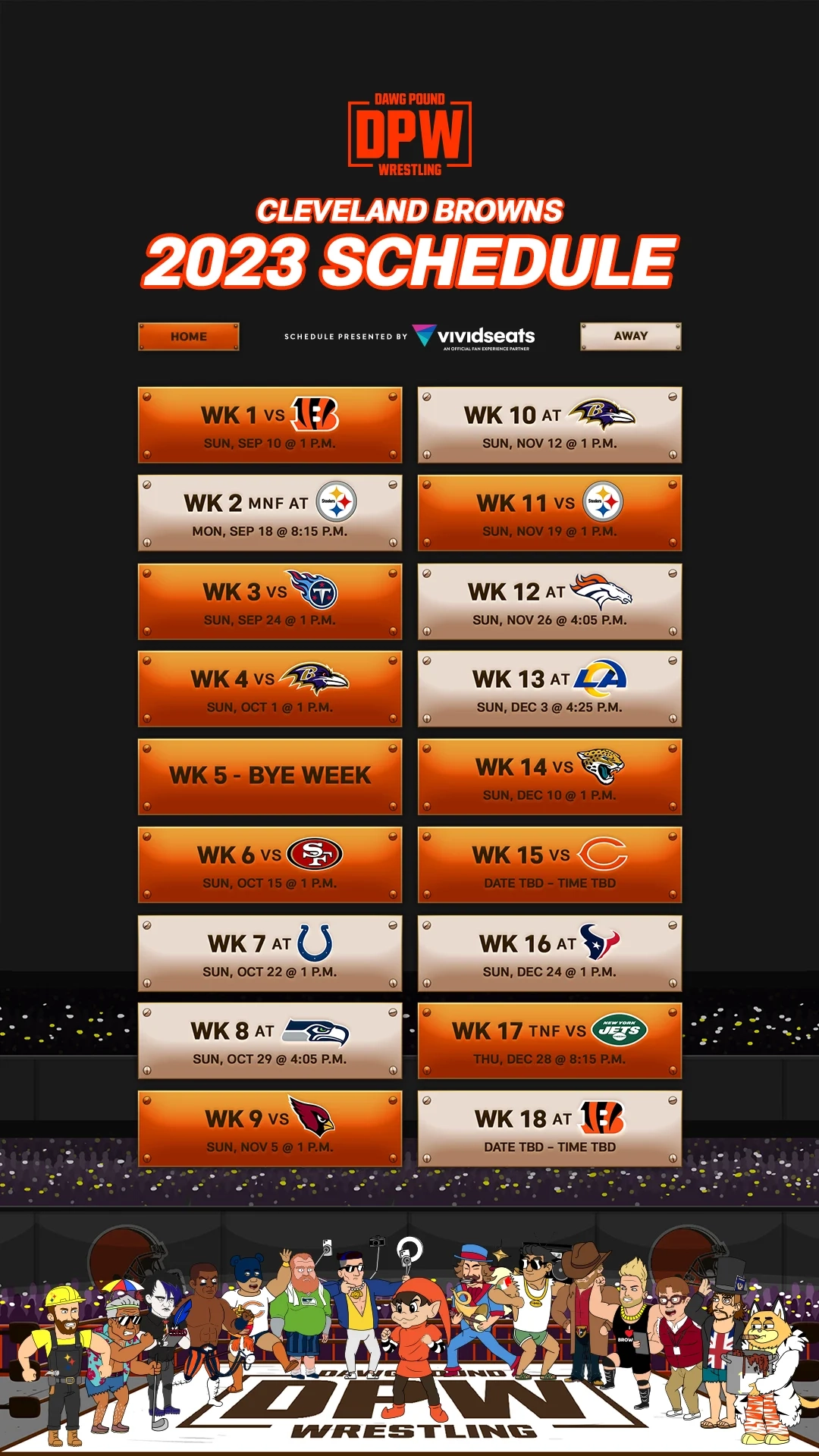 Printable Cleveland Browns Schedule