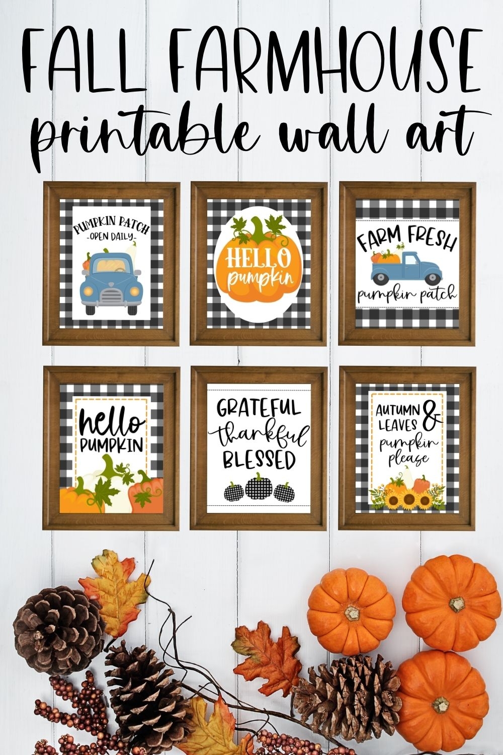 Free Printable Buffolow Check Farmhouse Signs