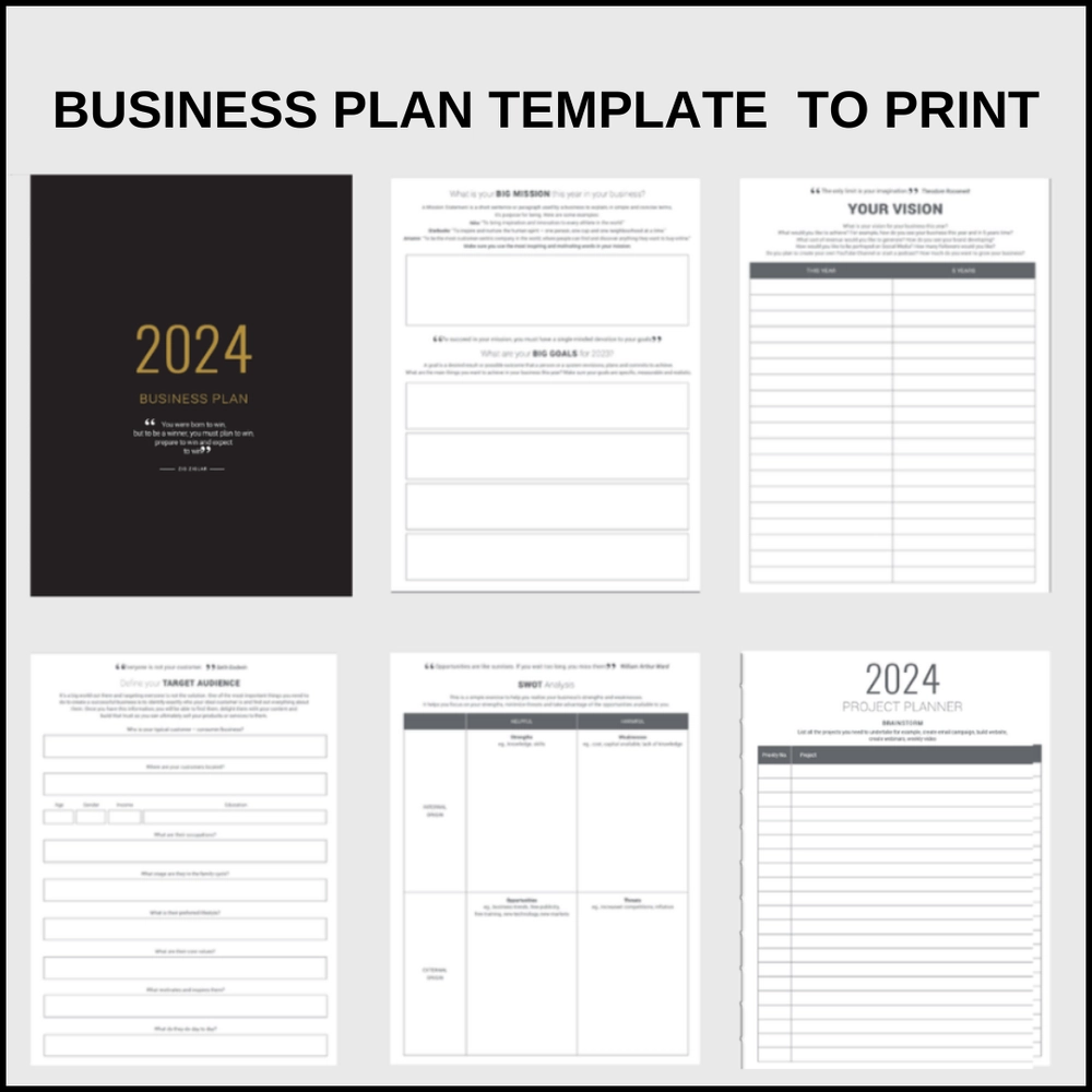 Printable Planner For Entrepreneurs
