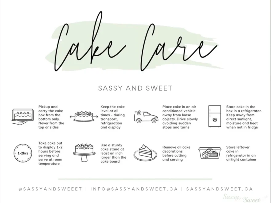 Cake Care And Cutting Sassy And Sweet