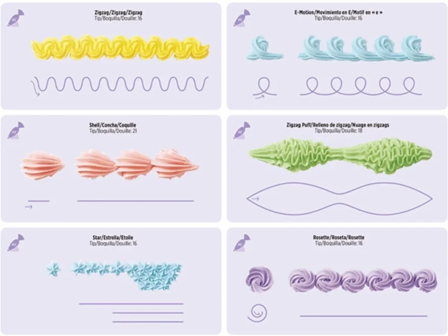 Cake Icing Piping DIY Drawing Board Practice Paper And Template Cardboard Walmart