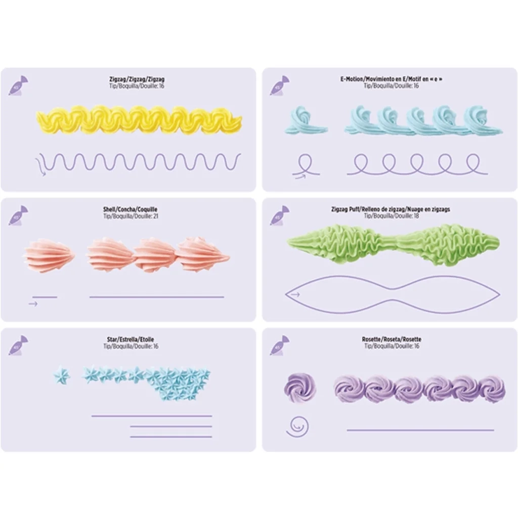 Cake Icing Piping DIY Drawing Board Practice Paper And Template Cardboard Walmart