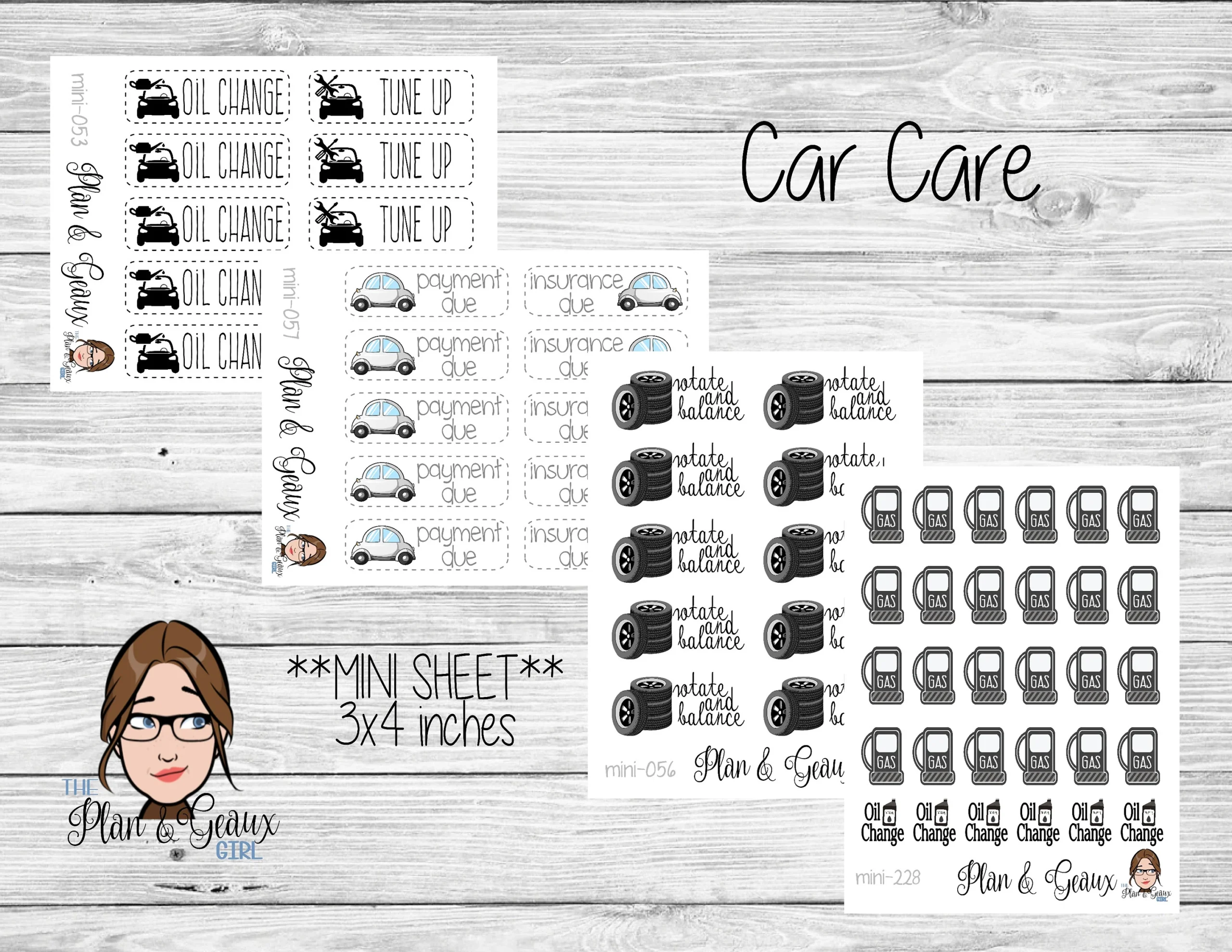 Car Printable Planner Stickers Free