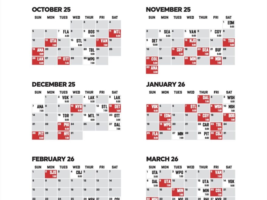 Chicago Blackhawks NHL Reveal 2025 26 Regular Season Schedule