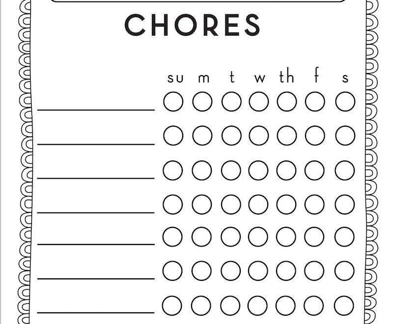 Chore Chart For Kids Sincerely Sara D Home Decor DIY Projects