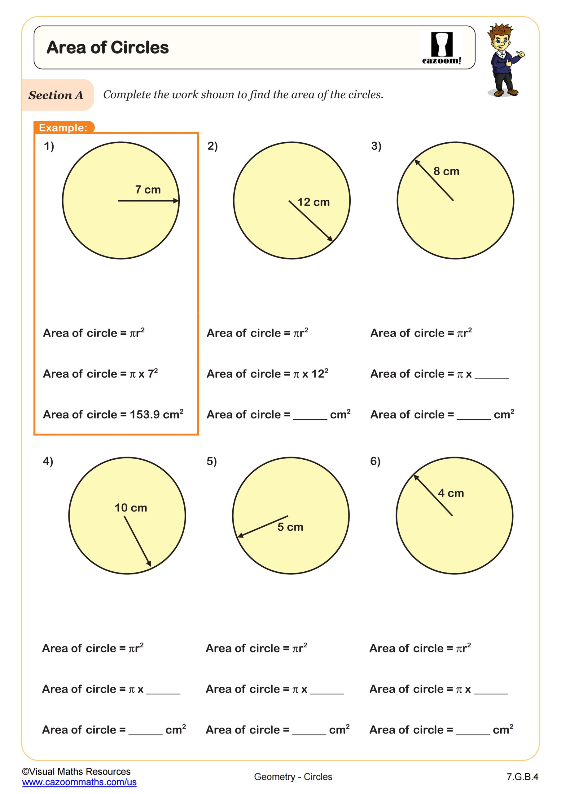 Circle Worksheets In PDF Printable Circle Worksheets Cazoom Math Circle Worksheets In PDF Printable Circle Worksheets Cazoom Math