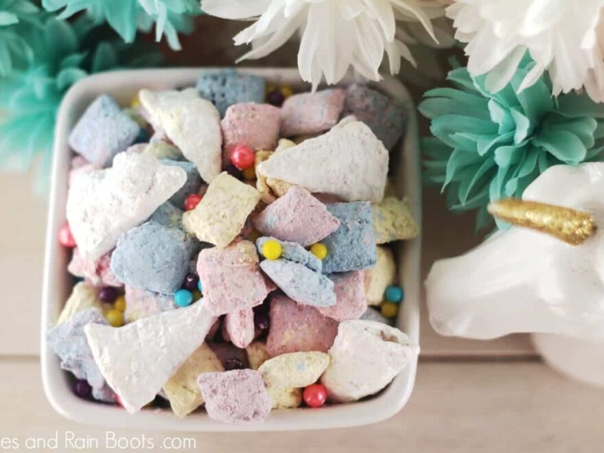 Colorful Unicorn Muddy Buddy Recipe