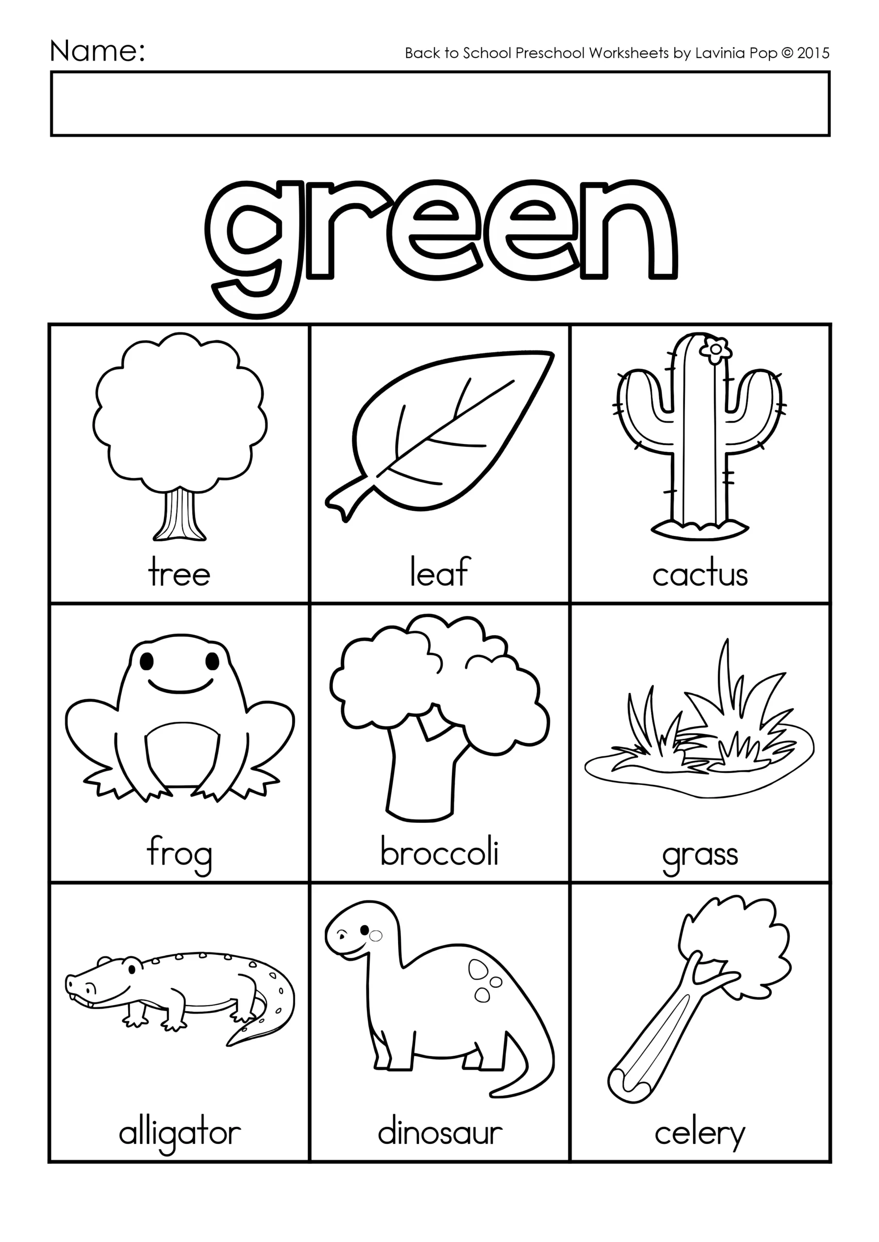 Printable Color Sheets For Preschoolers Printable Color Sheets For Preschoolers