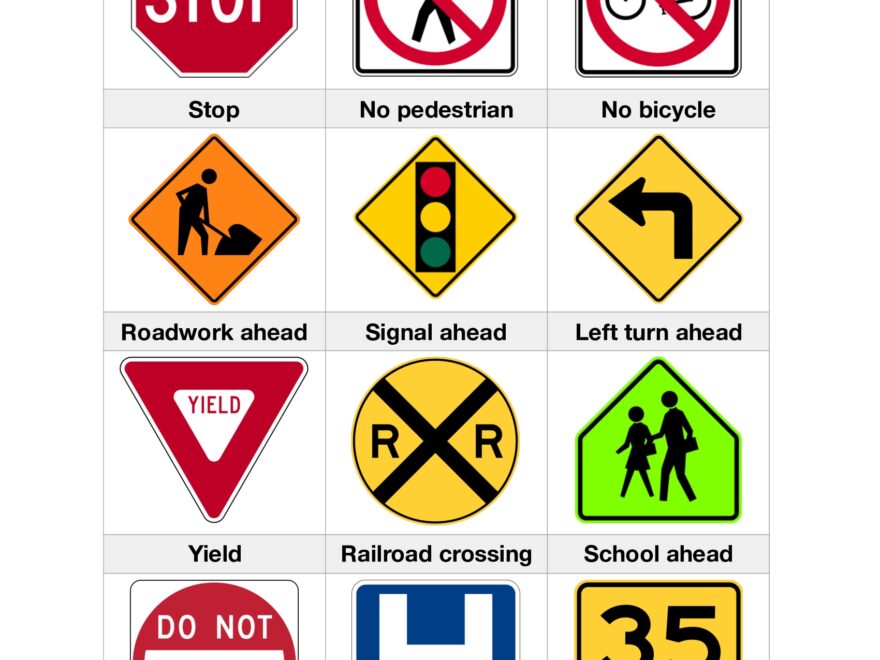 Community Signs Flashcards Or Matching Task With Words Shop Worksheets Library