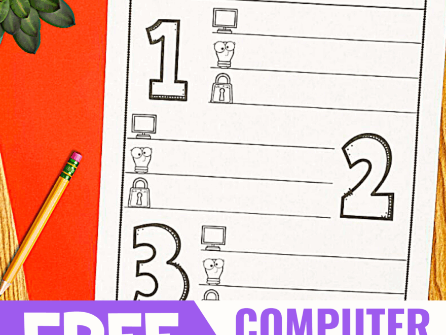 Computer Log In Sheet For Kids Simply Kinder