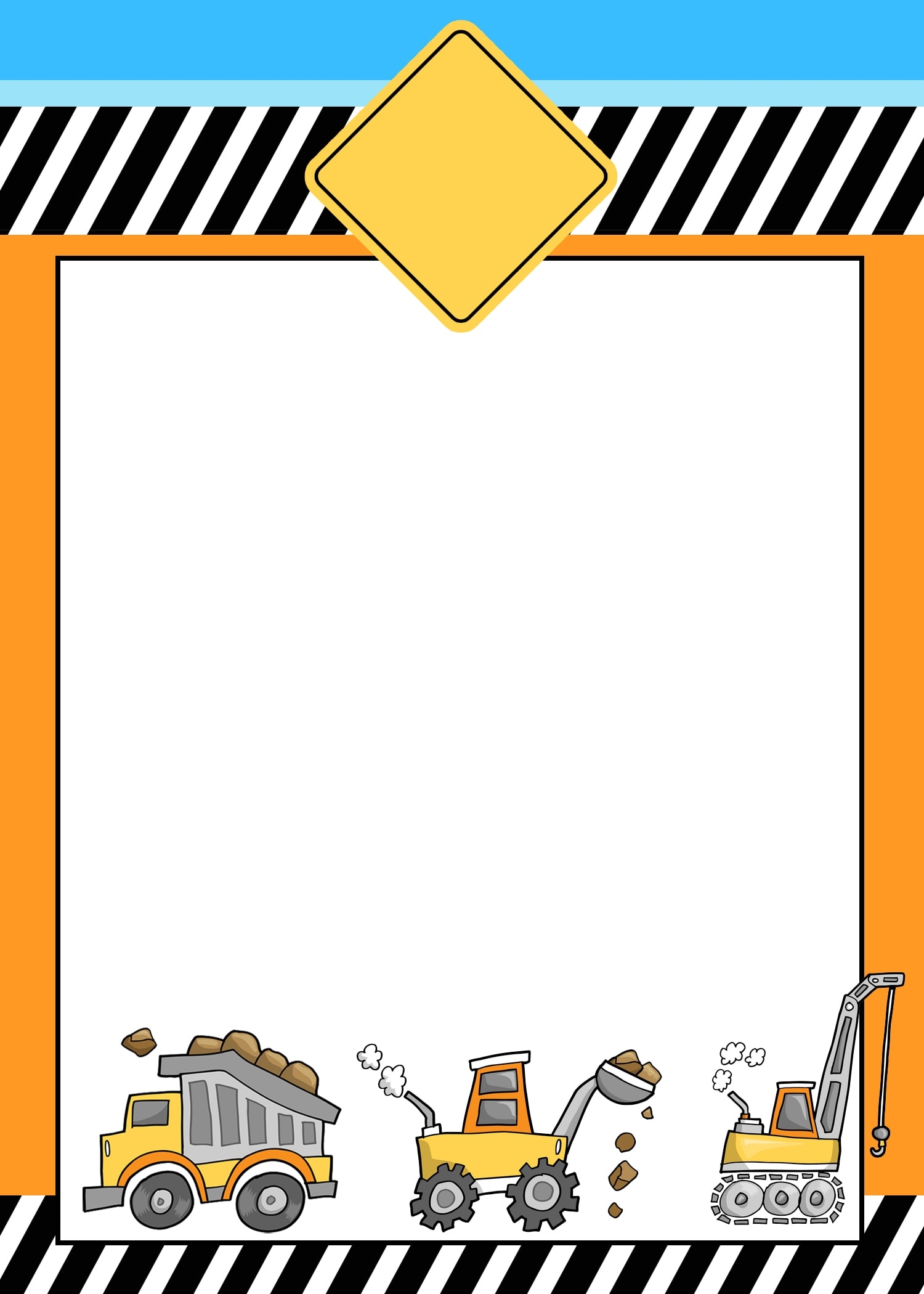 Construction Party Signs Free Printables