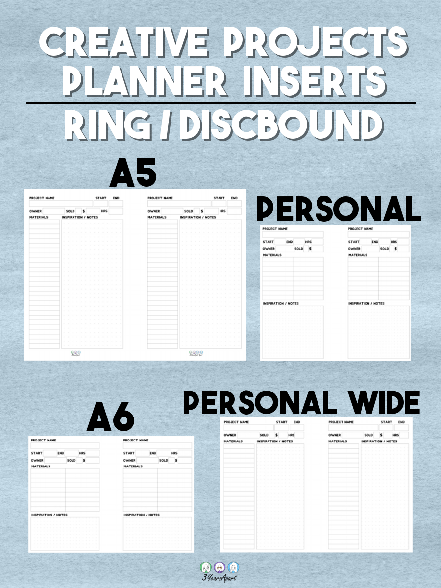 A6 Planner Printables Free