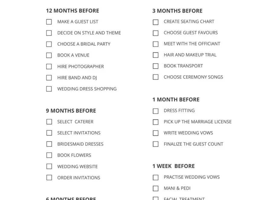 Customize 182 Wedding Checklists Templates Online Canva