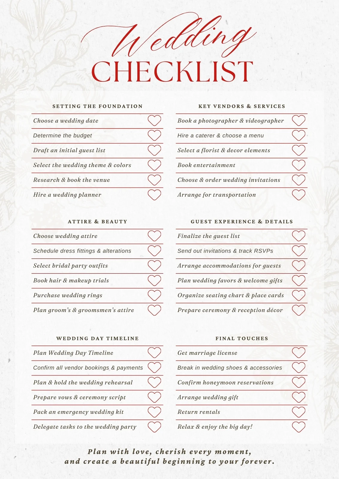 Customize 182 Wedding Checklists Templates Online Canva