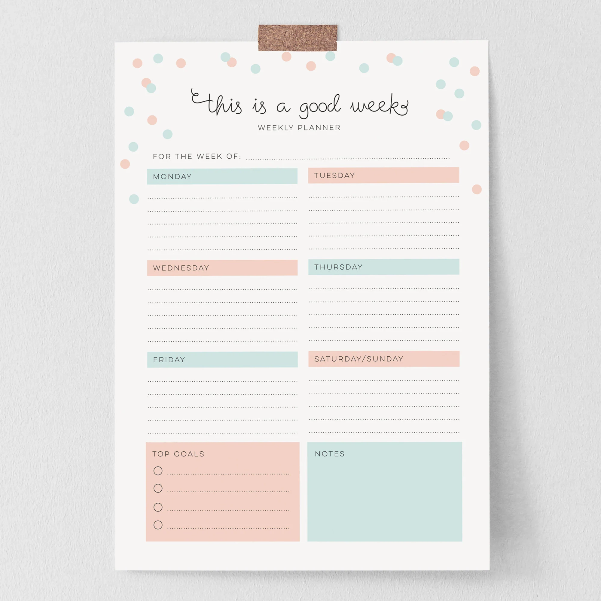 Cute Weekly Downloadable Planner Pages In A4 And US Letter Instant Download Weekly Organiser organizer Pages For You To Print Etsy
