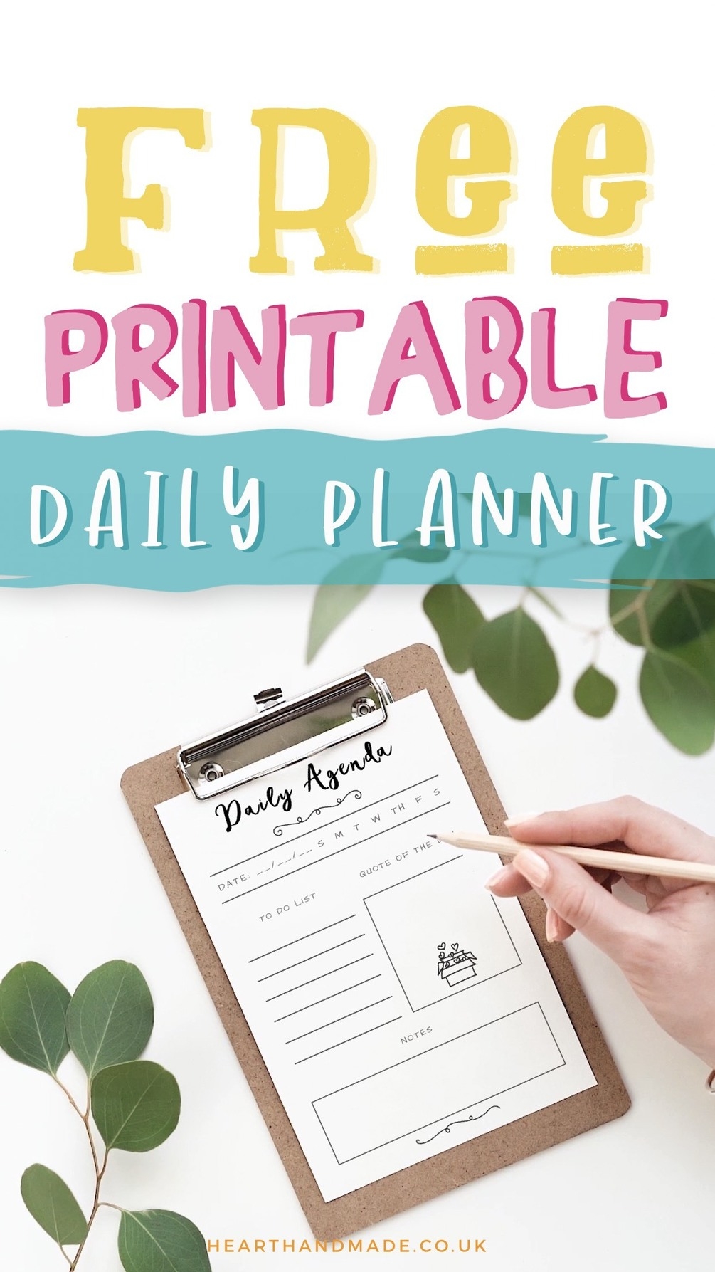 Daily Planner 2020 Daily Planner Printable Download A Printable Daily Planner Printable Black White