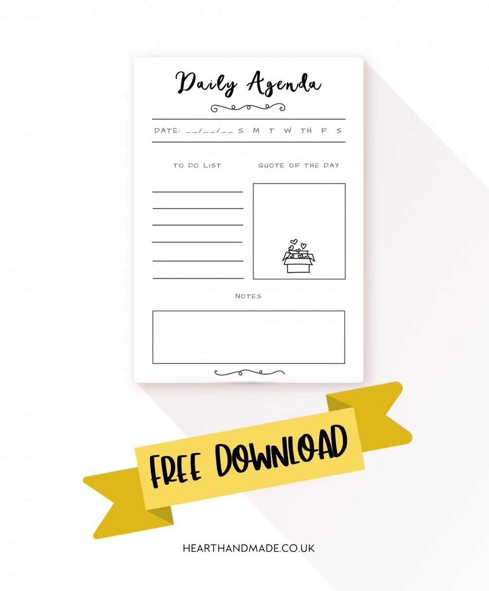 Daily Planner 2020 Daily Planner Printable Download A Printable Daily Planner Printable Black White