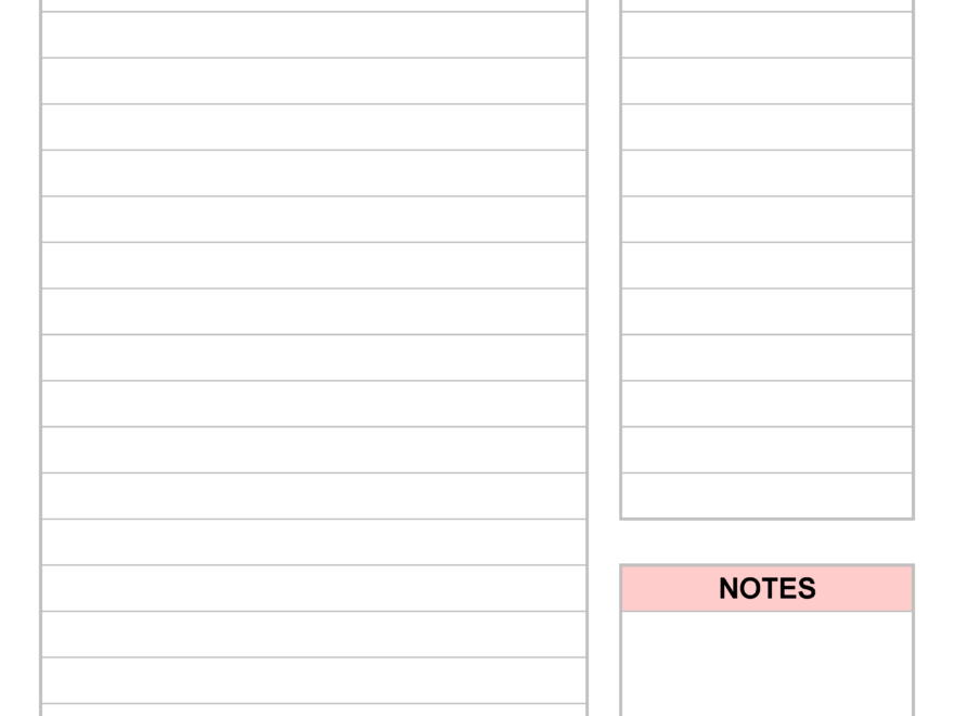 Daily Planners In Microsoft Excel Format 20 Templates
