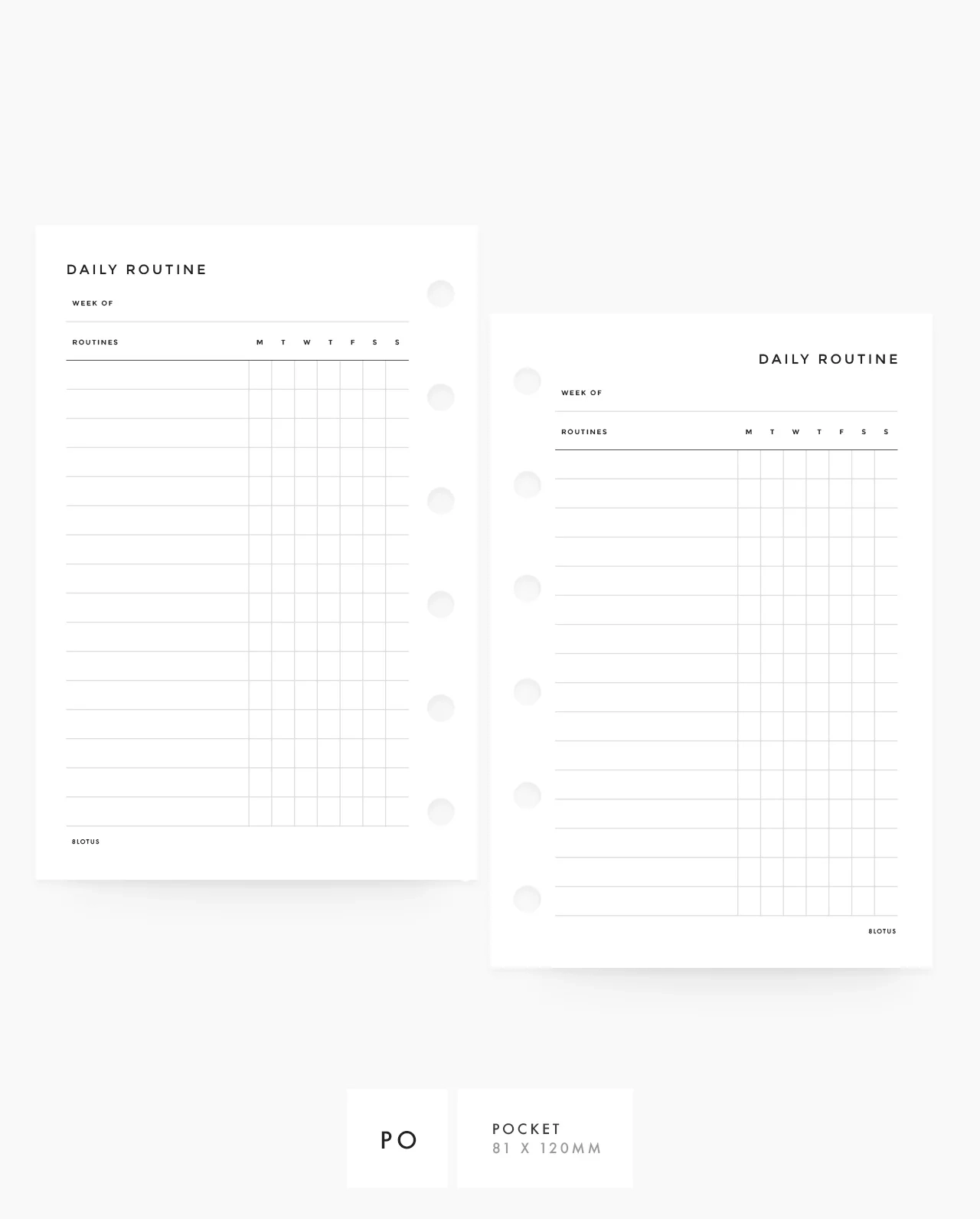 Free Printable Planner Insert Editable Tracker