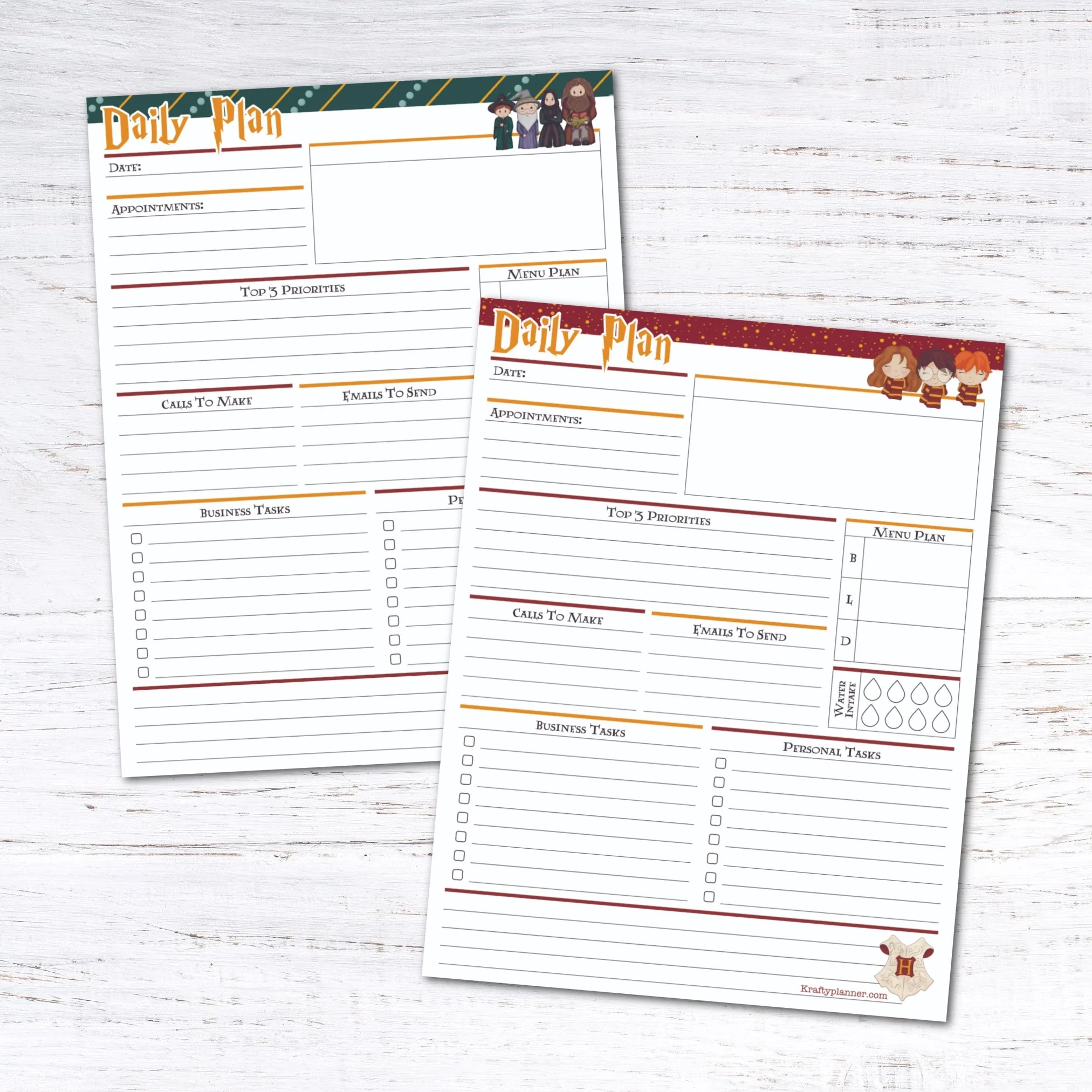 DAY 2 Free Printable Harry Potter Daily Planning Page Krafty Planner DAY 2 Free Printable Harry Potter Daily Planning Page Krafty Planner