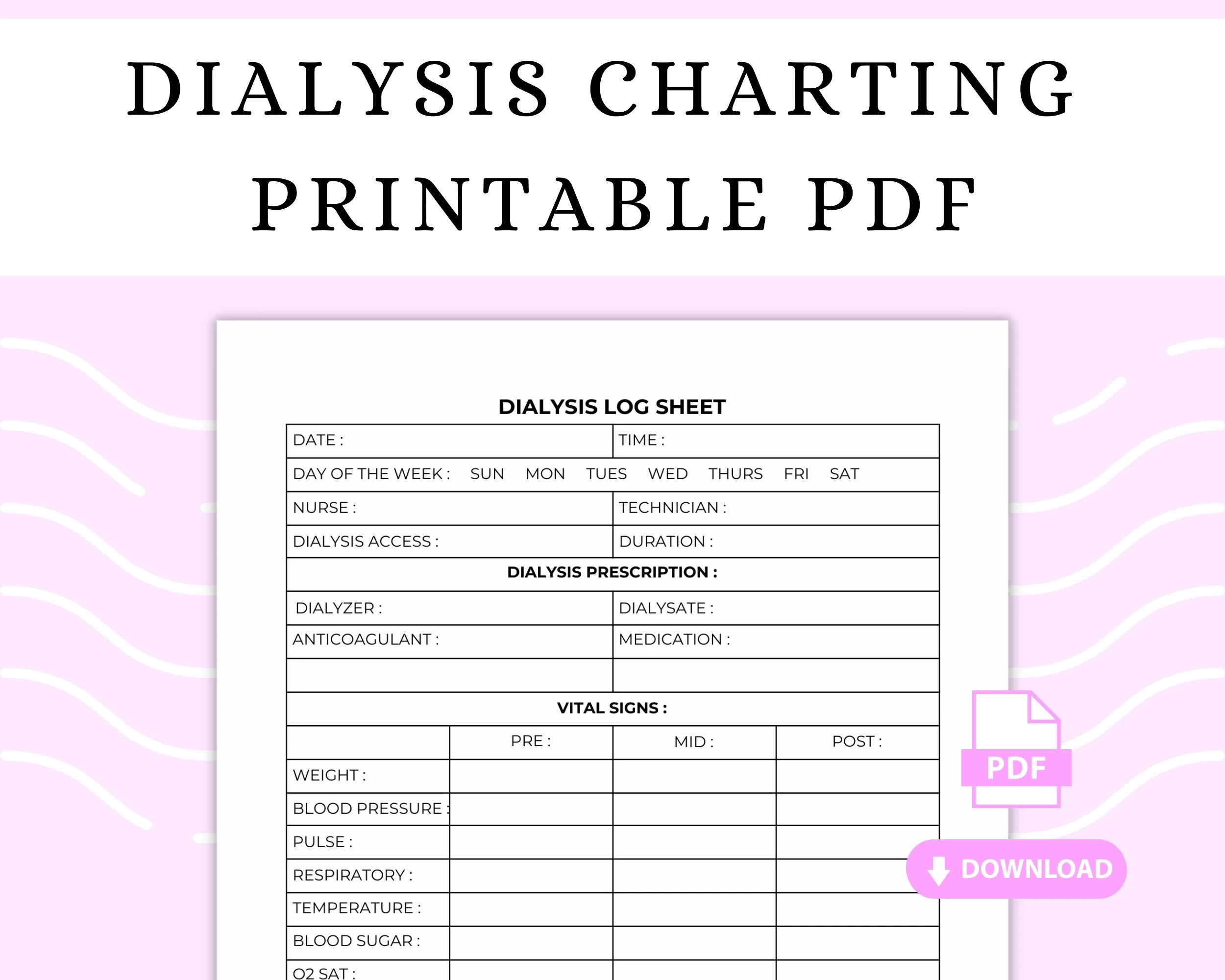 Dialysis Charting Printable PDF Home Dialysis Documentation Hemodialysis Peritoneal Dialysis Monitoring Chronic Renal Failure Charting Etsy Israel Dialysis Charting Printable PDF Home Dialysis Documentation Hemodialysis Peritoneal Dialysis Monitoring Chronic Renal Failure Charting Etsy Israel