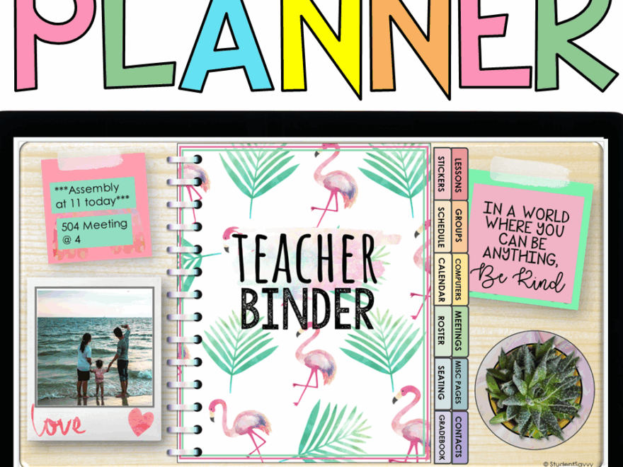 Digital Teacher Planner FREE Digital Planner Stickers Student Savvy