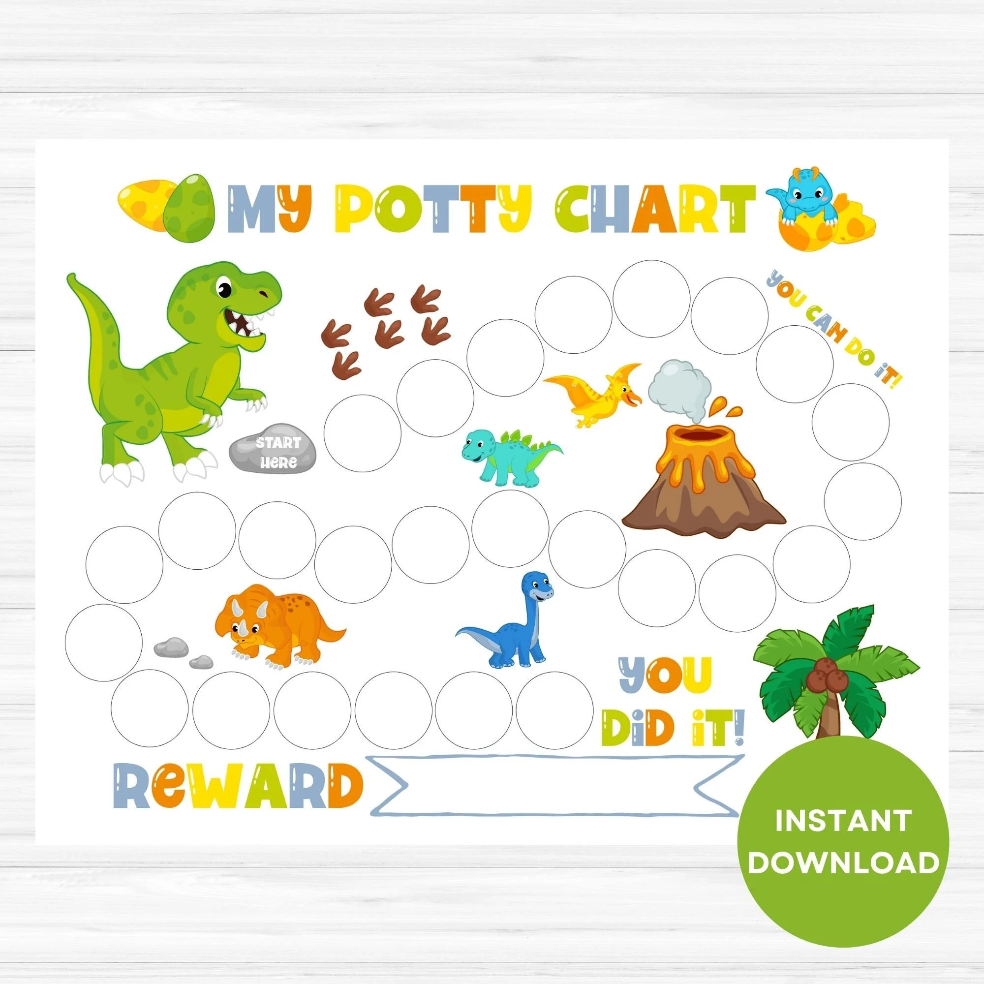 Printable Potty Chart With Rewards