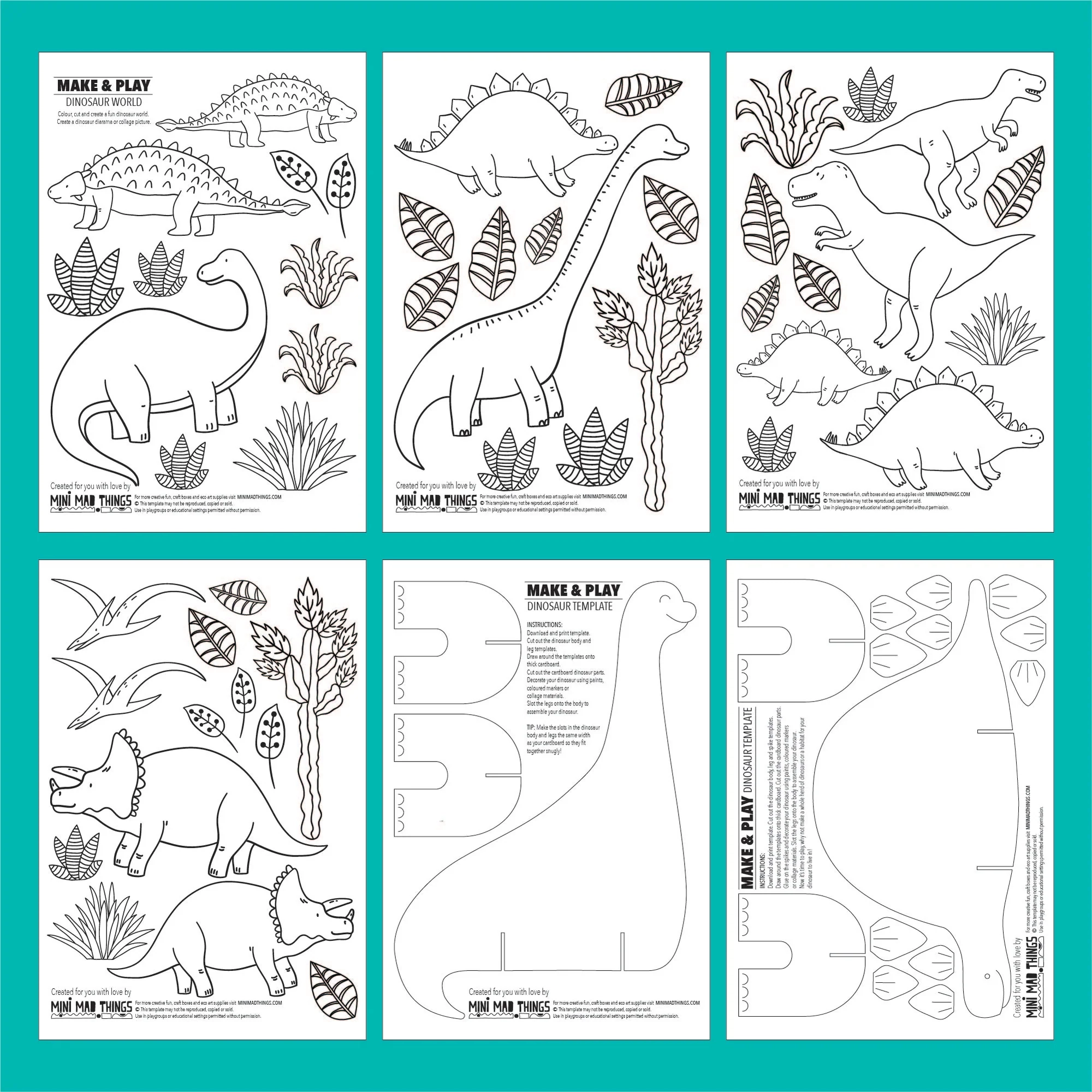 Dinosaurs Printable Activity Sheets Mini Mad Things Dinosaurs Printable Activity Sheets Mini Mad Things