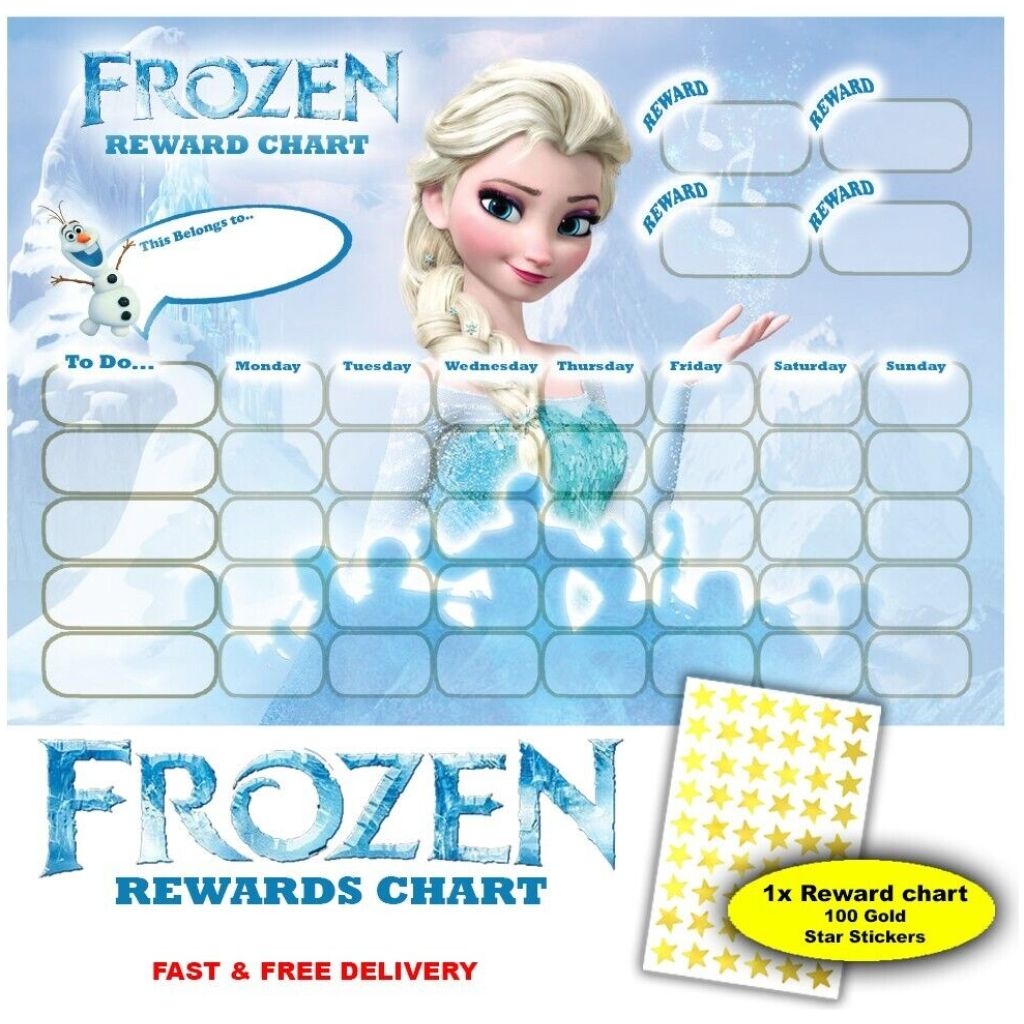 Free Printable Frozen Behaviour Charts