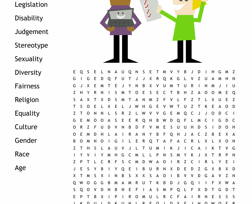 Diversity Education Key Terms Worksheet WordMint