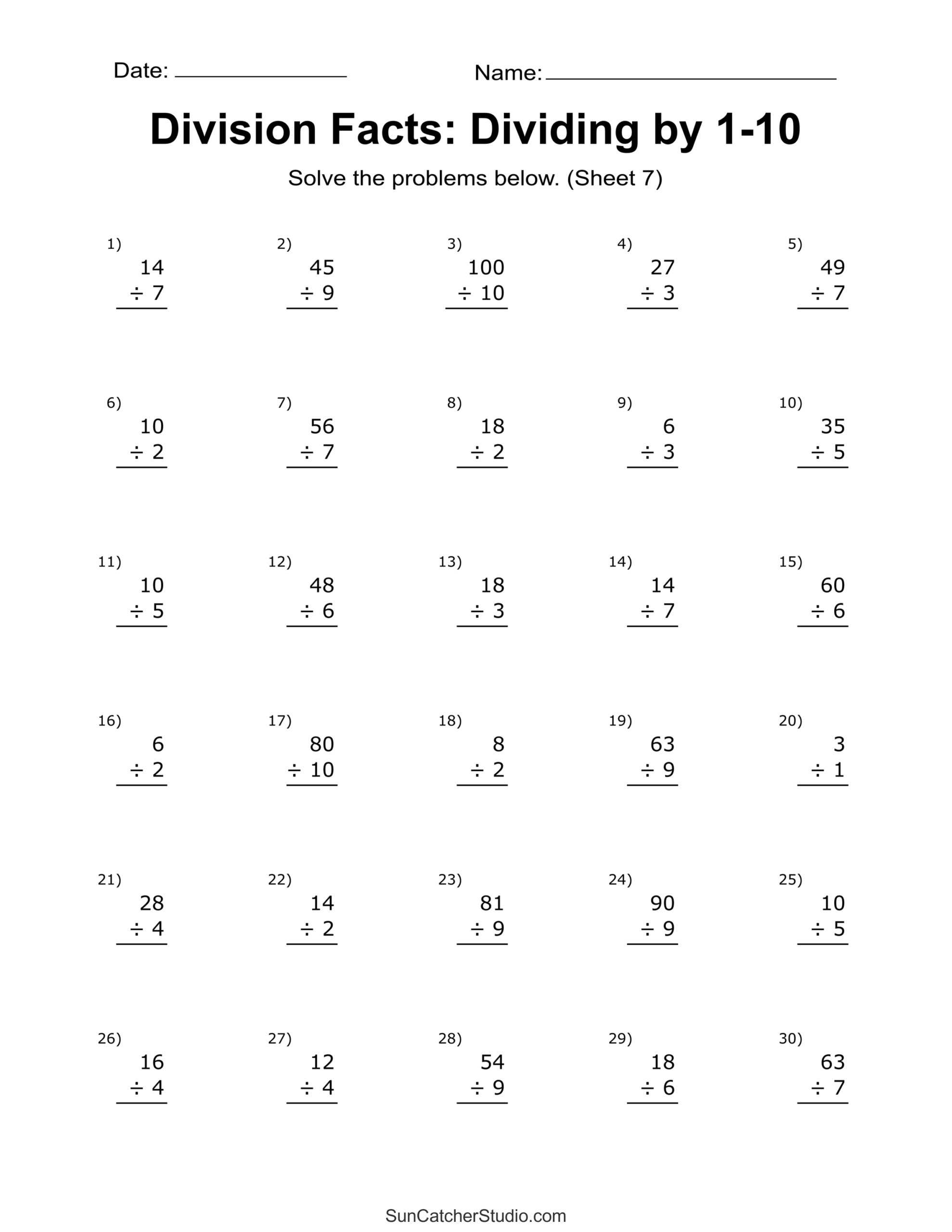 Division Worksheets Problems Free Printable Math Drills Free Printables Monograms Design Tools Patterns DIY Projects Division Worksheets Problems Free Printable Math Drills Free Printables Monograms Design Tools Patterns DIY Projects