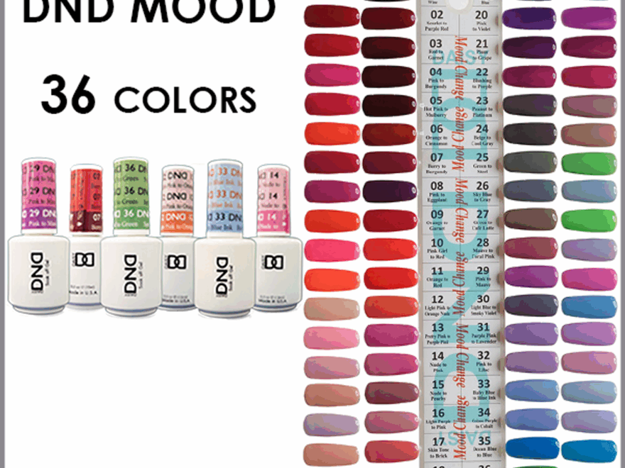DND Mood Changing Gel 5 Oz Set 36 Colors 6 67 Each