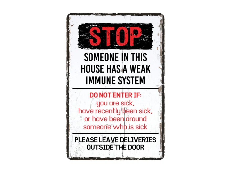 Do Not Enter If Sick Etsy